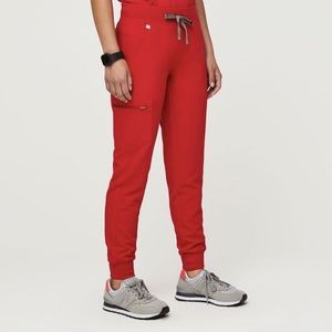 SOLD Figs Medium/tall Pop Red Zamora Joggers